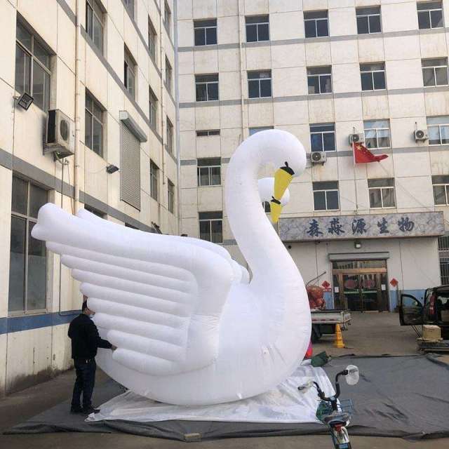 Custom Inflatable Swan Sculpture Meichen Commercial Promotion Event Display Inflatable Factory Direct Supply