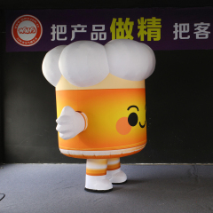Cartoon Inflatable Beer Cup Mascot Costume Party Promotion Inflatable Human Costume for Event