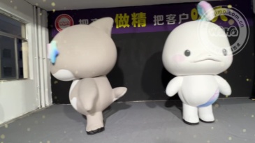 White Whale & Shark Inflatable Mascot Costume, Walking Full Body Cosplay Suit, Oceanarium Parade Performance Outfit, Waterproof Inflatable Character Doll Attire for Marine Park, Festival Street Shows & Public Entertainment Performances