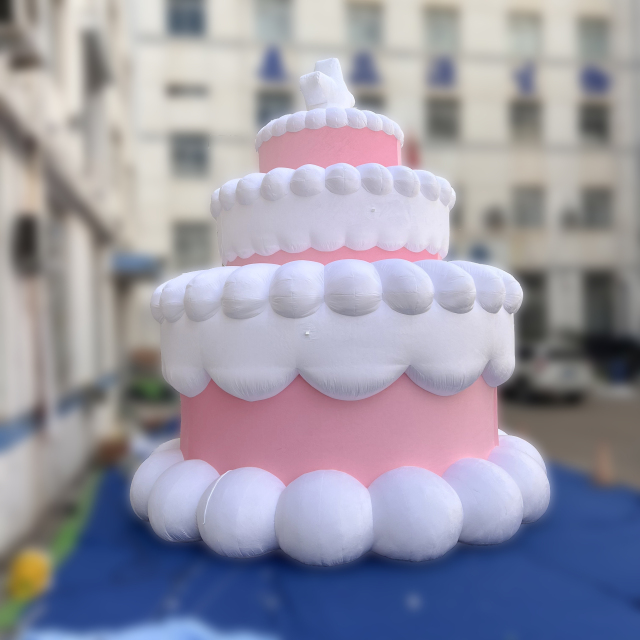 Custom Inflatable Birthday Cake Prop, Waterproof Inflatable Model for Festival Parade & Holiday Promotion Events