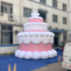 Custom Inflatable Birthday Cake Prop, Waterproof Inflatable Model for Festival Parade & Holiday Promotion Events