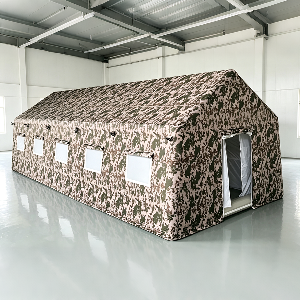 Military Camouflage Inflatable Shelter Tent Ultimate Camouflage Performance Rapid Loading Unloading Safe Constant Temperature Humidity Field Use