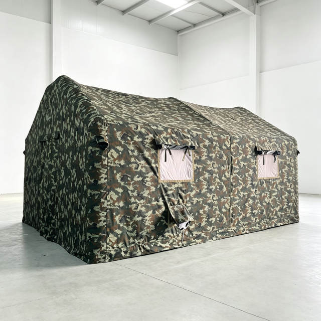 Military Camouflage Inflatable Shelter Tent Ultimate Camouflage Performance Rapid Loading Unloading Safe Constant Temperature Humidity Field Use
