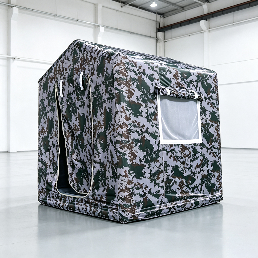 Military Camouflage Inflatable Shelter Tent Ultimate Camouflage Performance Rapid Loading Unloading Safe Constant Temperature Humidity Field Use