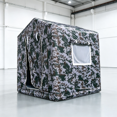 Military Camouflage Inflatable Shelter Tent Ultimate Camouflage Performance Rapid Loading Unloading Safe Constant Temperature Humidity Field Use