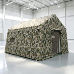 Military Camouflage Inflatable Shelter Tent Ultimate Camouflage Performance Rapid Loading Unloading Safe Constant Temperature Humidity Field Use