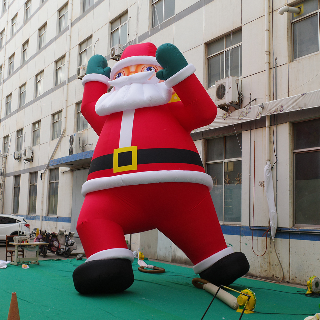 Custom Giant Inflatable Santa Claus for Shopping Mall Christmas Decorations, Retail Promotions, Commercial Displays and Holiday Marketing Events