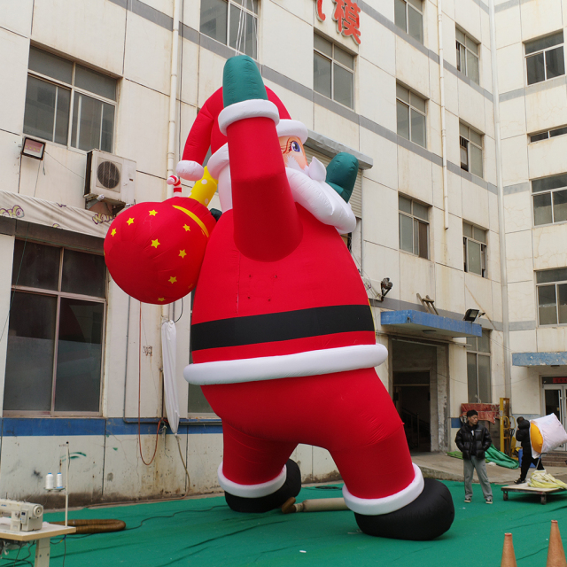 Custom Giant Inflatable Santa Claus for Shopping Mall Christmas Decorations, Retail Promotions, Commercial Displays and Holiday Marketing Events