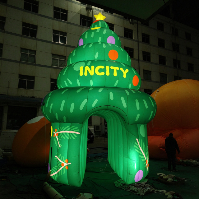 Huge Inflatable Christmas Tree Tent for Shopping Mall Decorations, Holiday Events, Christmas Attractions and Custom Festive Installations