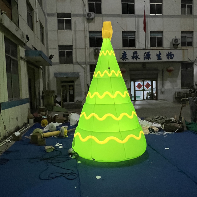 Outdoor Light Up Inflatable Christmas Tree Decoration for Front Yards, Gardens, Lawns, Driveways and Christmas Holiday Displays