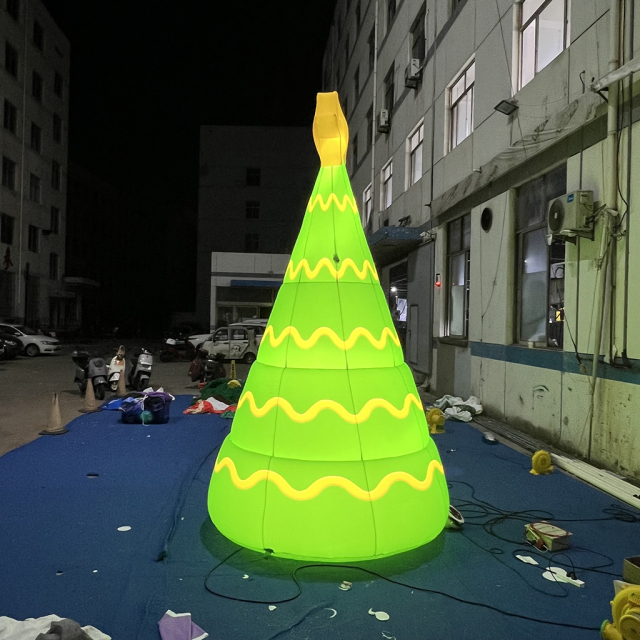 Outdoor Light Up Inflatable Christmas Tree Decoration for Front Yards, Gardens, Lawns, Driveways and Christmas Holiday Displays