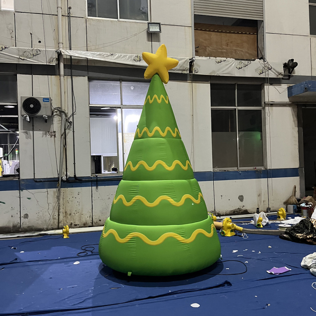 Outdoor Light Up Inflatable Christmas Tree Decoration for Front Yards, Gardens, Lawns, Driveways and Christmas Holiday Displays