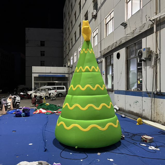 Outdoor Light Up Inflatable Christmas Tree Decoration for Front Yards, Gardens, Lawns, Driveways and Christmas Holiday Displays