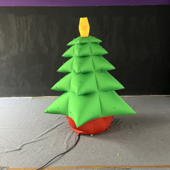 Light Up Small Inflatable Christmas Tree with Exquisite Premium Design, LED Illuminated Christmas Tree Decoration for Indoor Outdoor Holiday Festivals, Christmas Parties, Shopping Malls, Garden Displays and Seasonal Events