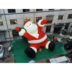 Giant Inflatable Santa Claus Model for Christmas Holiday Decorations, Outdoor Displays, Shopping Mall Events and Festive Celebrations