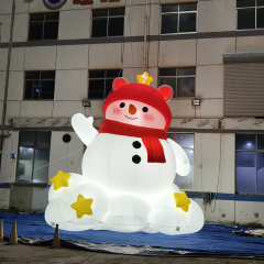 Large Inflatable Snowman Christmas Decoration for Holiday Parties, Outdoor Displays, Shopping Mall Events and Festive Celebrations