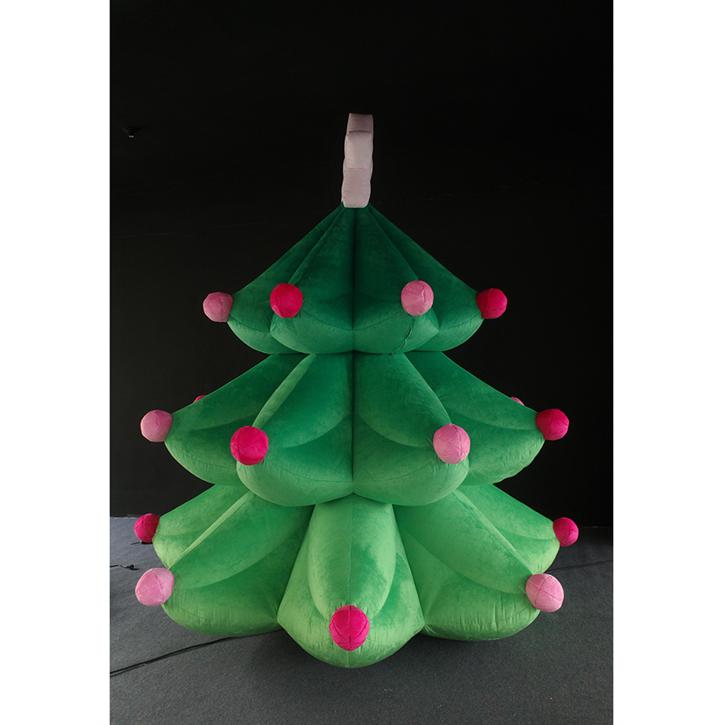 Light Up Small Inflatable Christmas Tree with Exquisite Premium Design, LED Illuminated Christmas Tree Decoration for Indoor Outdoor Holiday Festivals, Christmas Parties, Shopping Malls, Garden Displays and Seasonal Events