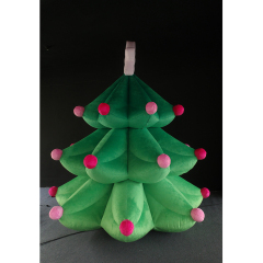 Light Up Small Inflatable Christmas Tree with Exquisite Premium Design, LED Illuminated Christmas Tree Decoration for Indoor Outdoor Holiday Festivals, Christmas Parties, Shopping Malls, Garden Displays and Seasonal Events