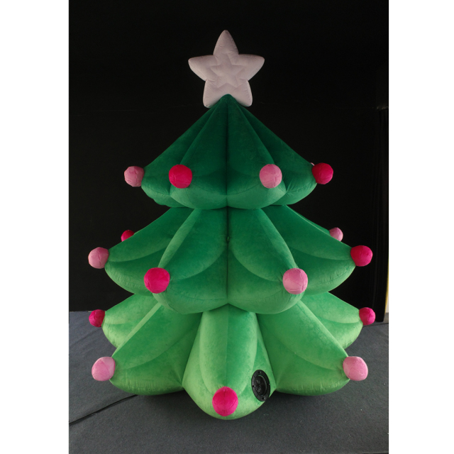 Light Up Small Inflatable Christmas Tree with Exquisite Premium Design, LED Illuminated Christmas Tree Decoration for Indoor Outdoor Holiday Festivals, Christmas Parties, Shopping Malls, Garden Displays and Seasonal Events