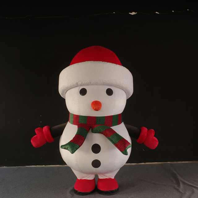 Christmas Snowman Inflatable Costume for Holiday Parties, Christmas Events, Festive Celebrations and Seasonal Event Decorations