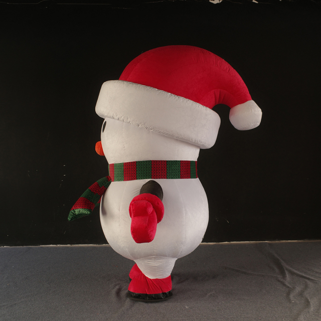 Christmas Snowman Inflatable Costume for Holiday Parties, Christmas Events, Festive Celebrations and Seasonal Event Decorations
