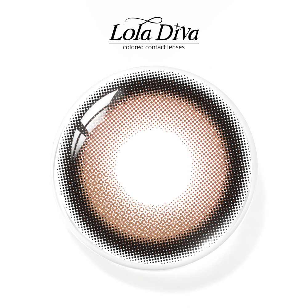 2pcs LolaDiva Caramel Swirl Brown | 1-Day Contact Lenses 14.5mm