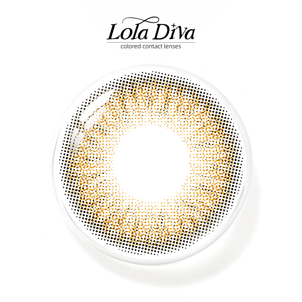 2pcs LolaDiva Golden Veil Brown | 1-Year Contact Lenses
