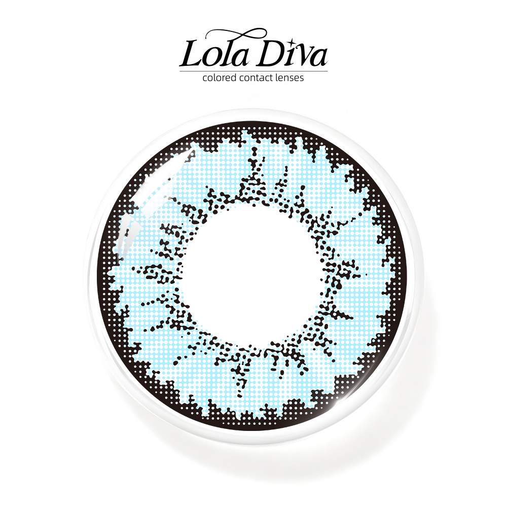2pcs LolaDiva Crystal Shard Blue | 1-Year Contact Lenses