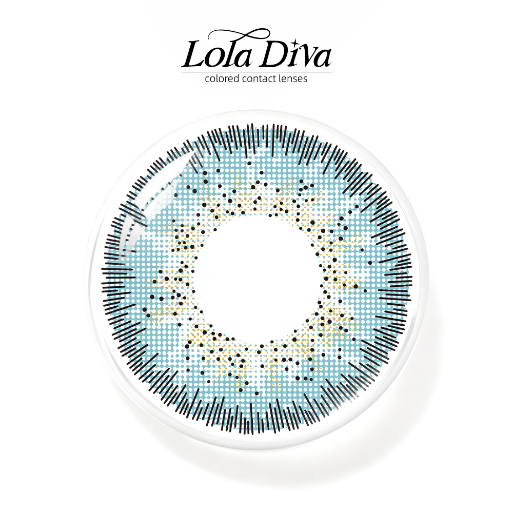 2pcs LolaDiva Coastal Haze Blue | 1-Year Contact Lenses