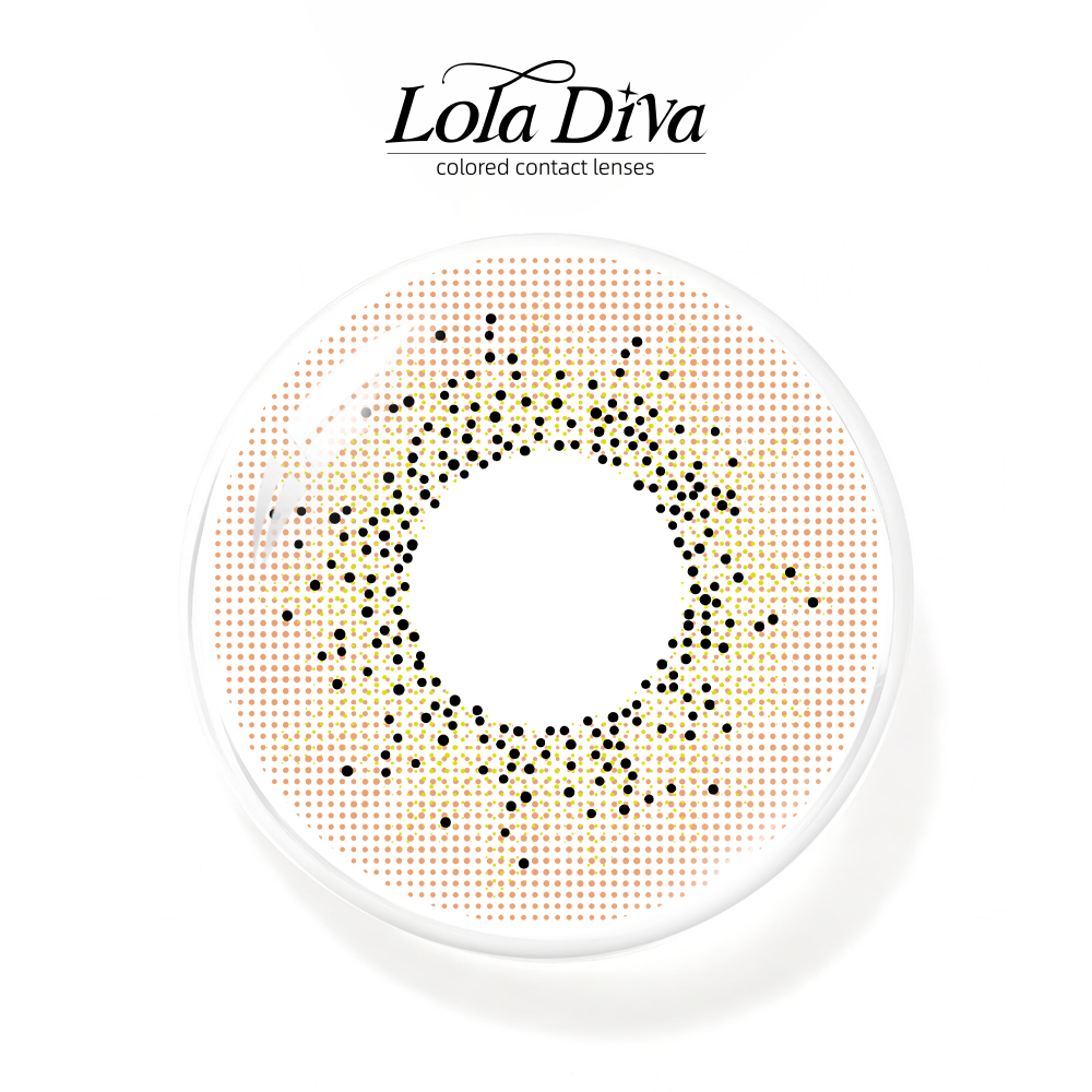 2pcs LolaDiva Amber Speckle Brown | 1-Year Contact Lenses