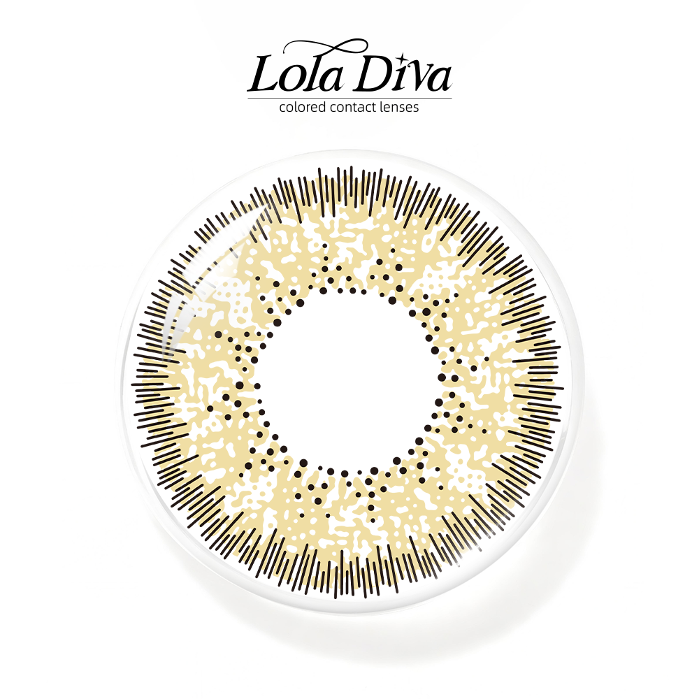 2pcs LolaDiva Sunrise Quartz Yellow | 1-Year Contact Lenses