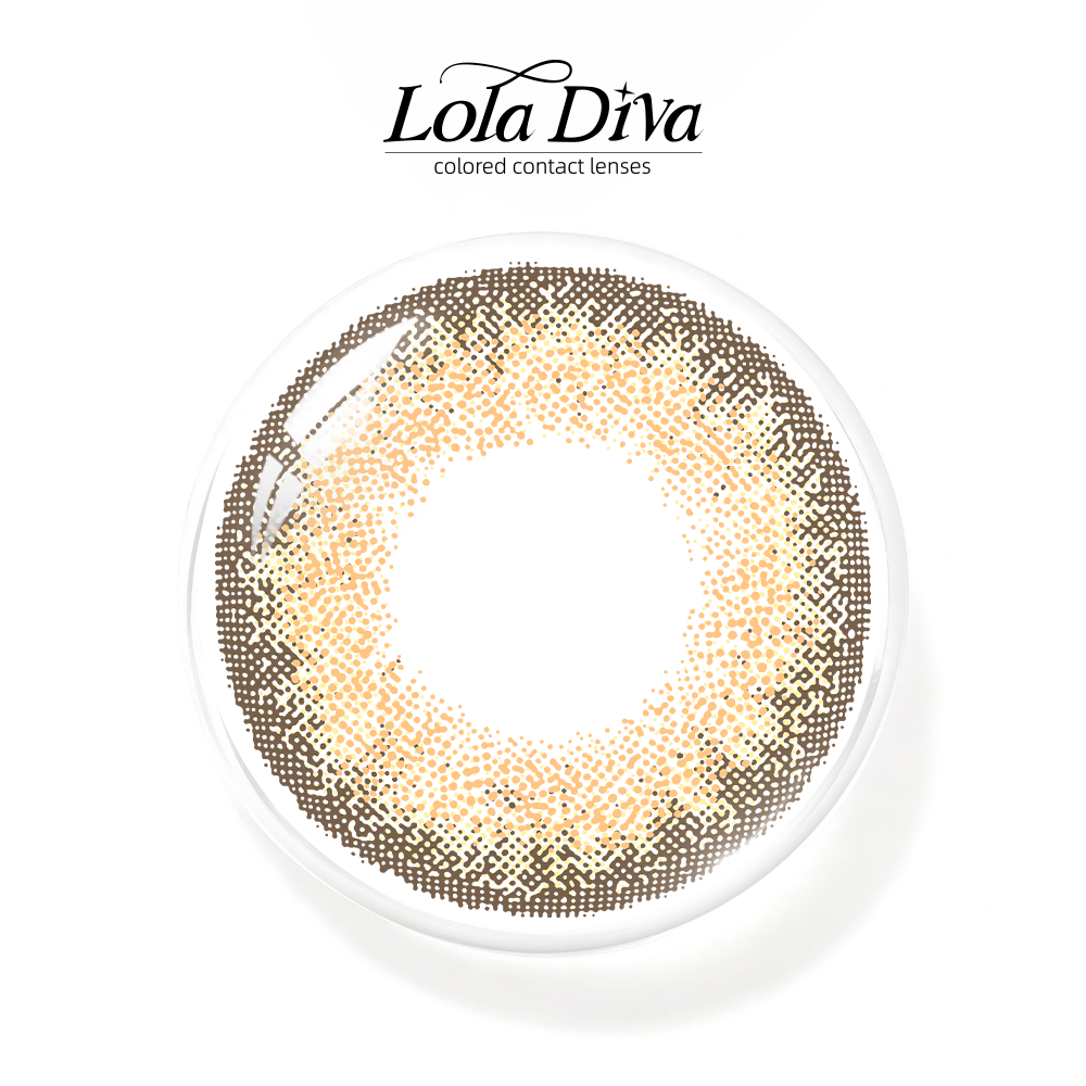 2pcs LolaDiva Stardust Halo Brown | 1-Year Contact Lenses