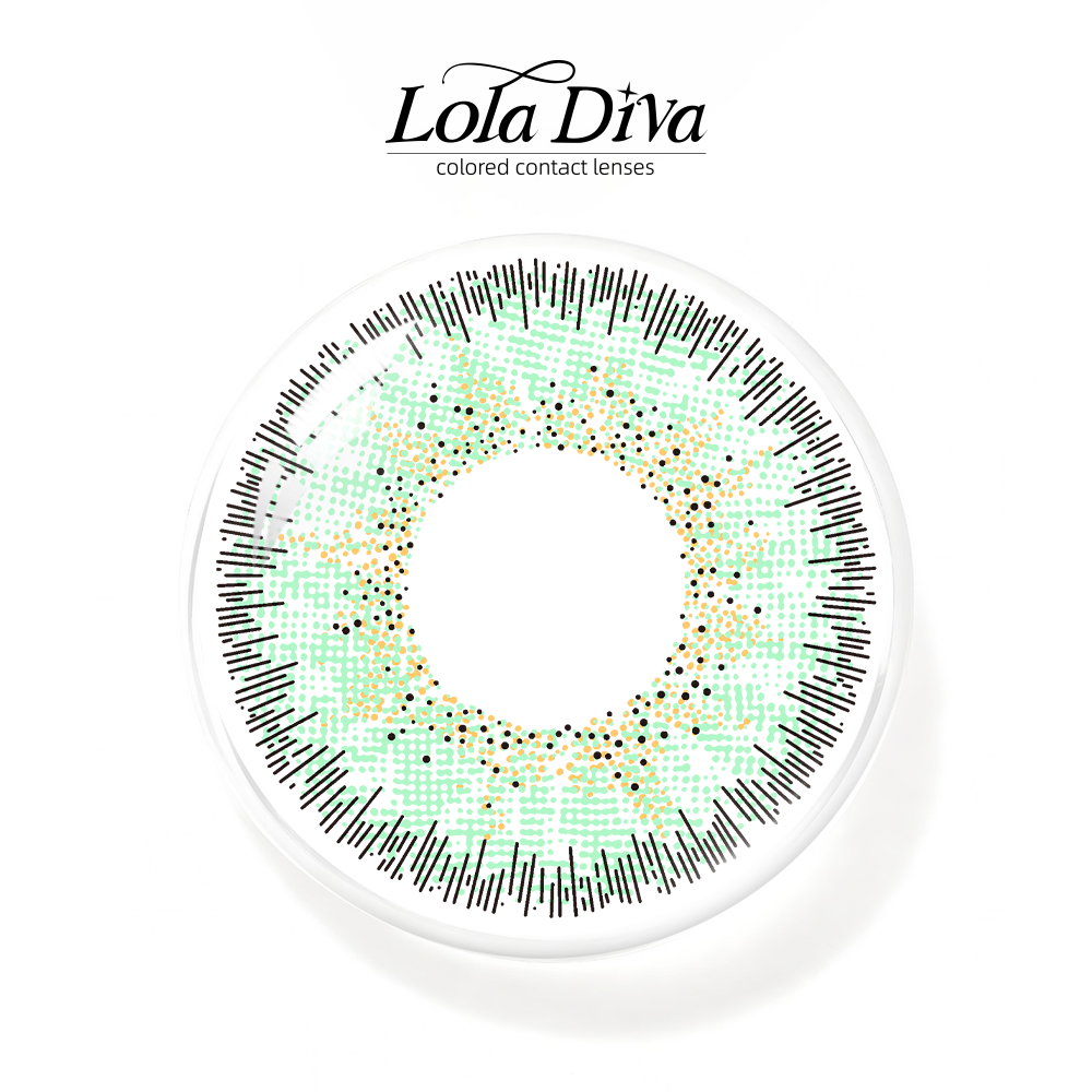 2pcs LolaDiva Lunar Moss Green | 1-Year Contact Lenses