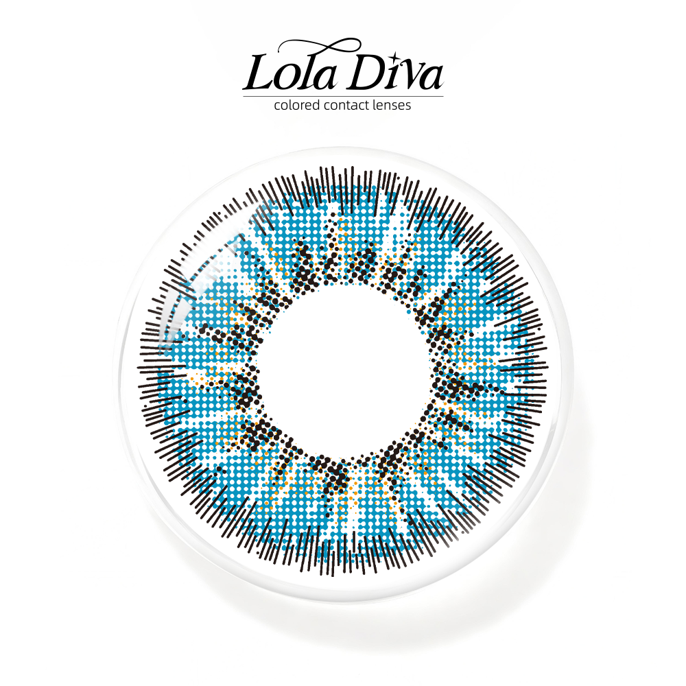2pcs LolaDiva Crystal Tide  Blue | 1-Year Contact Lenses