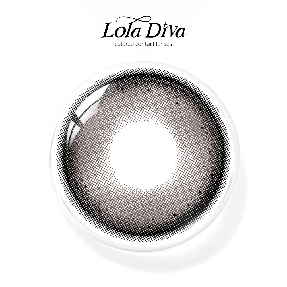 2pcs LolaDiva Cream Truffle Black | 1-Year Contact Lenses