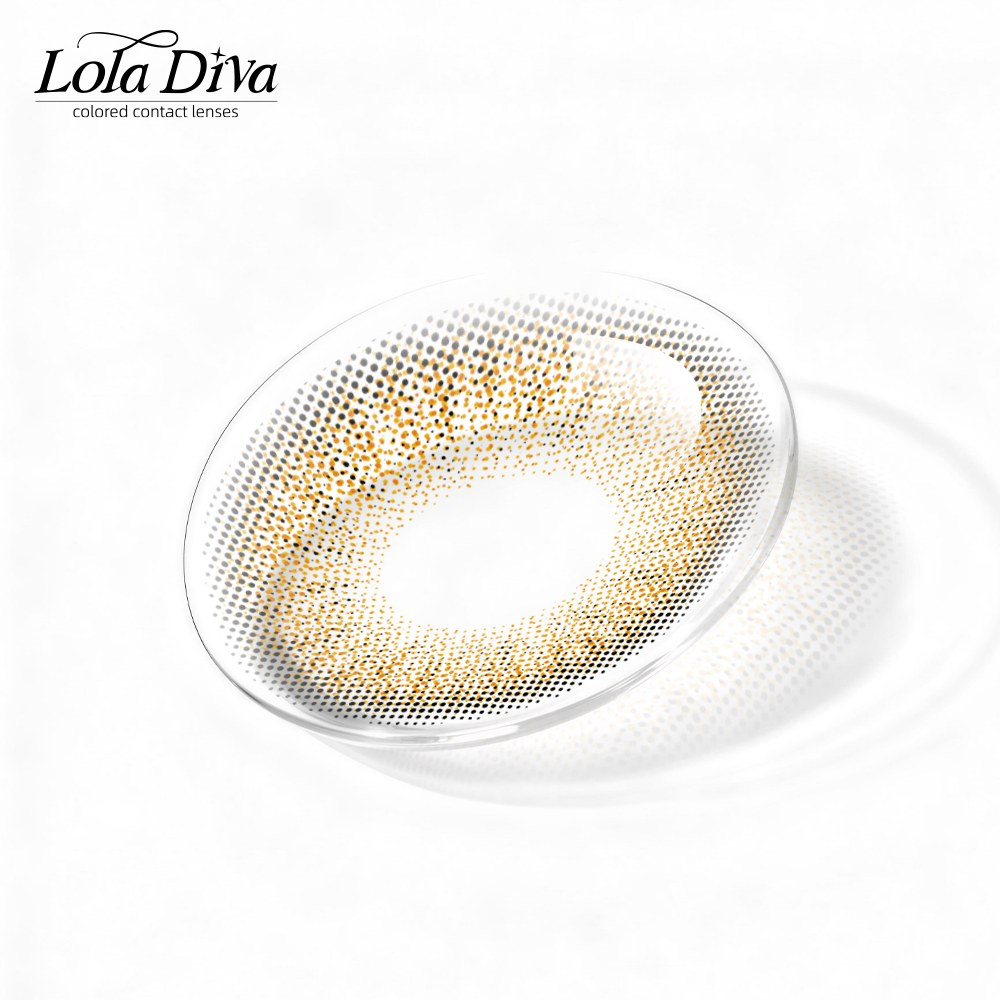 2pcs LolaDiva Golden Veil Brown | 1-Year Contact Lenses