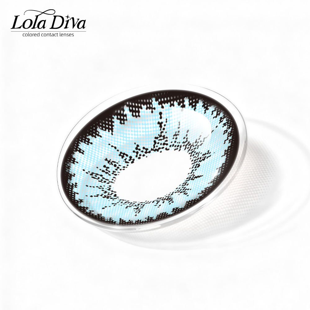 2pcs LolaDiva Crystal Shard Blue | 1-Year Contact Lenses