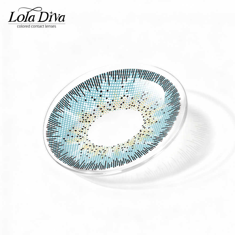 2pcs LolaDiva Coastal Haze Blue | 1-Year Contact Lenses