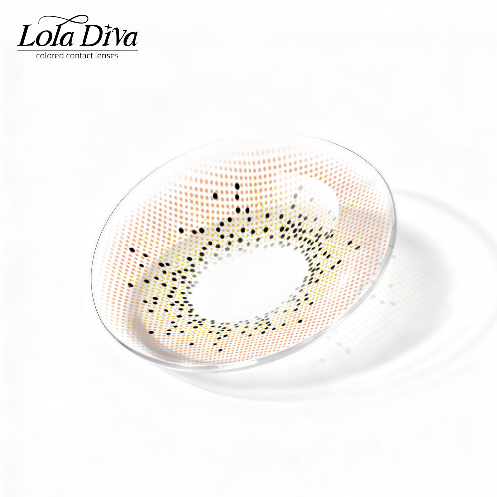 2pcs LolaDiva Amber Speckle Brown | 1-Year Contact Lenses