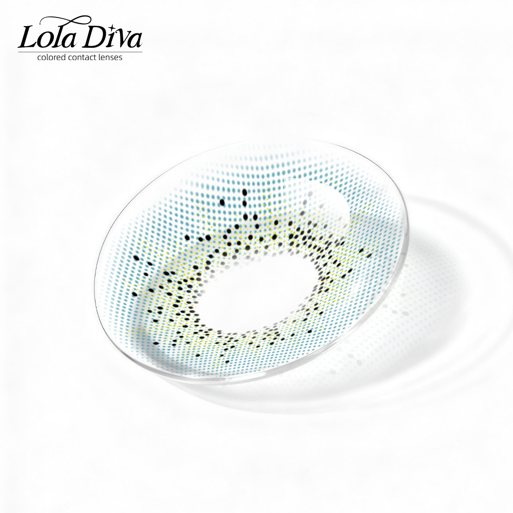 2pcs LolaDiva Sea-salt Speckle Blue | 1-Year Contact Lenses