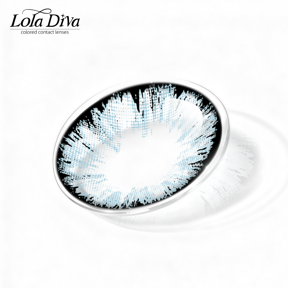 2pcs LolaDiva Enigmatic Glacier Blue | 1-Year Contact Lenses