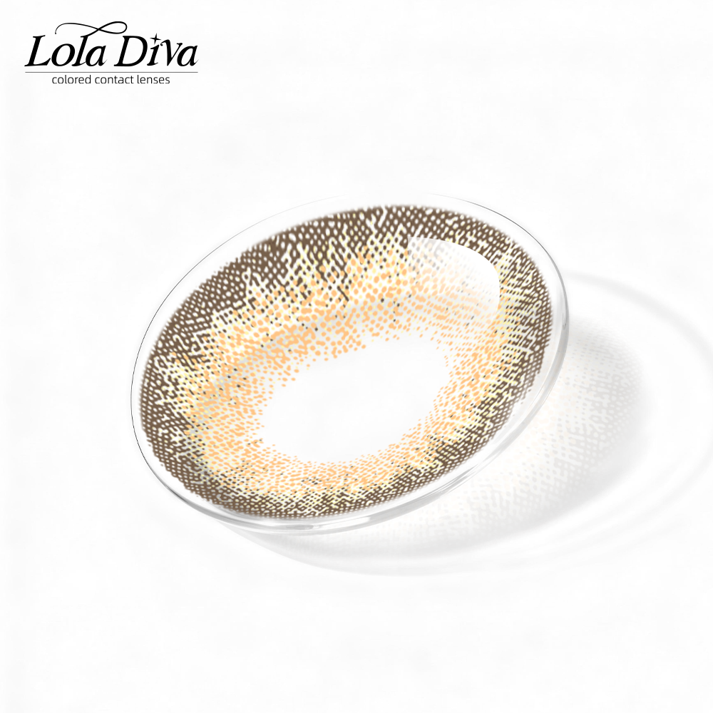 2pcs LolaDiva Stardust Halo Brown | 1-Year Contact Lenses
