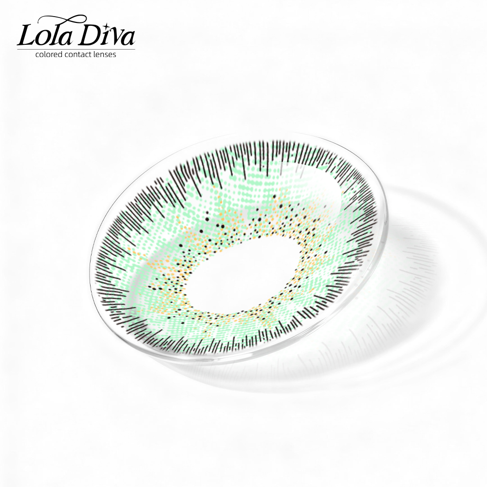 2pcs LolaDiva Lunar Moss Green | 1-Year Contact Lenses