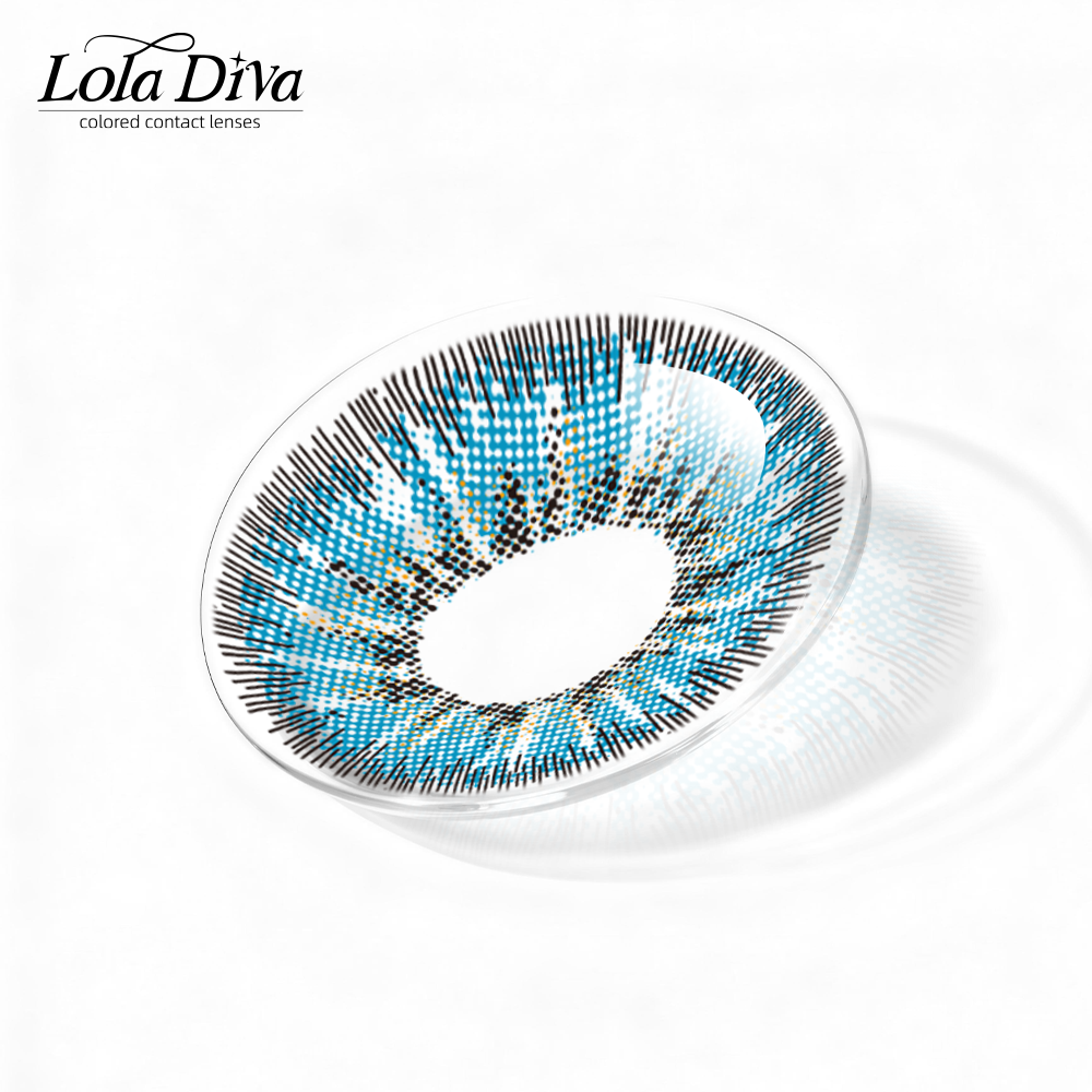 2pcs LolaDiva Crystal Tide  Blue | 1-Year Contact Lenses
