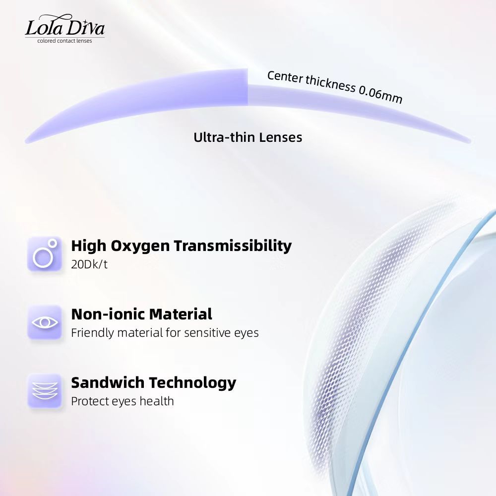 2pcs LolaDiva Solar Bloom Brown | 1-Year  Contact Lenses