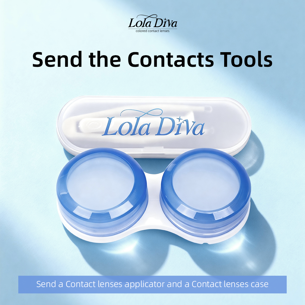 A pair of LolaDiva Starry Sky Blue | 1-Year Contact Lenses
