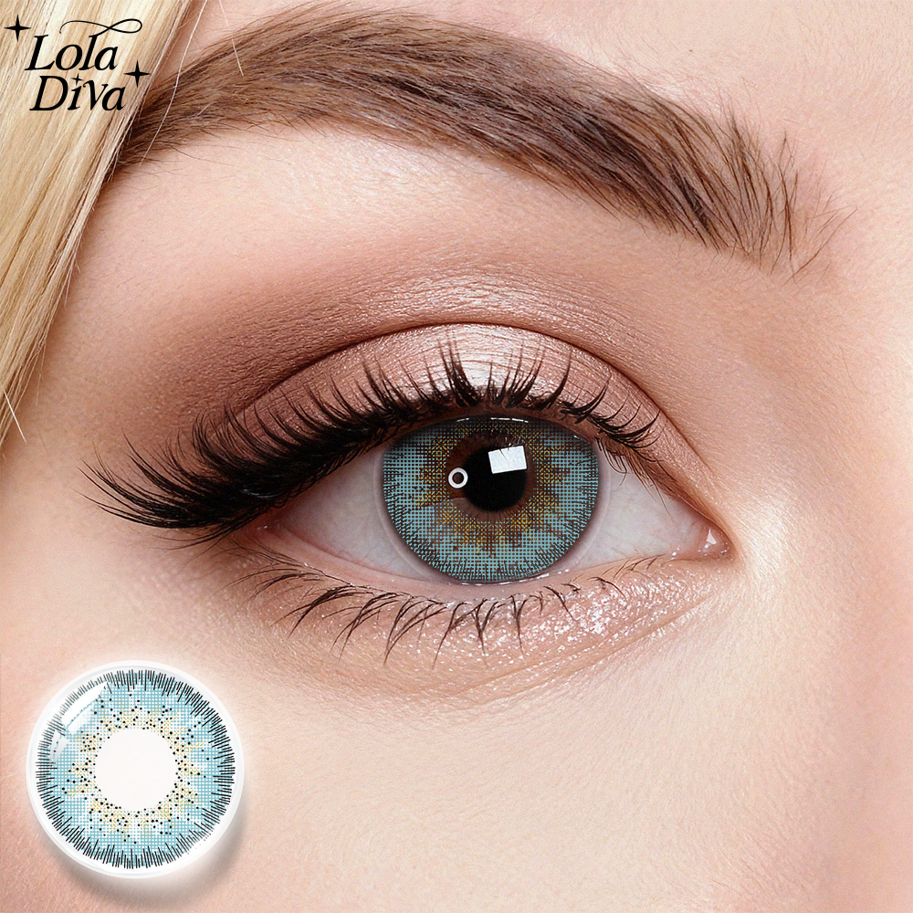 2pcs LolaDiva Coastal Haze Blue | 1-Year Contact Lenses