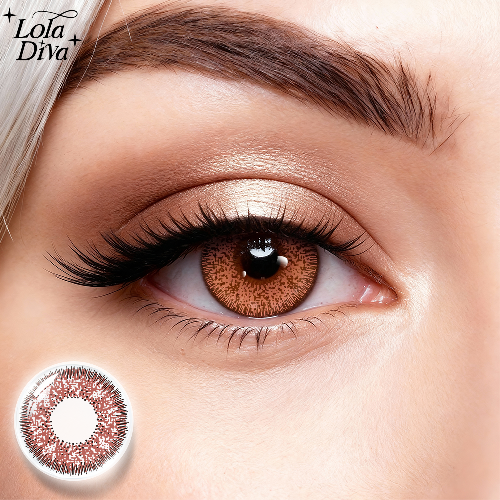 2pcs LolaDiva Rose Quartz  Red | 1-Year Contact Lenses