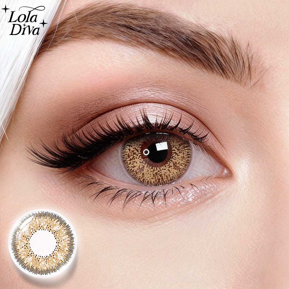 2pcs LolaDiva Desert Quartz Brown | 1-Year Contact Lenses