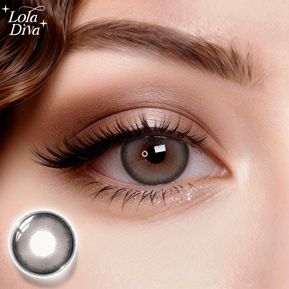 2pcs LolaDiva Cream Truffle Black | 1-Year Contact Lenses